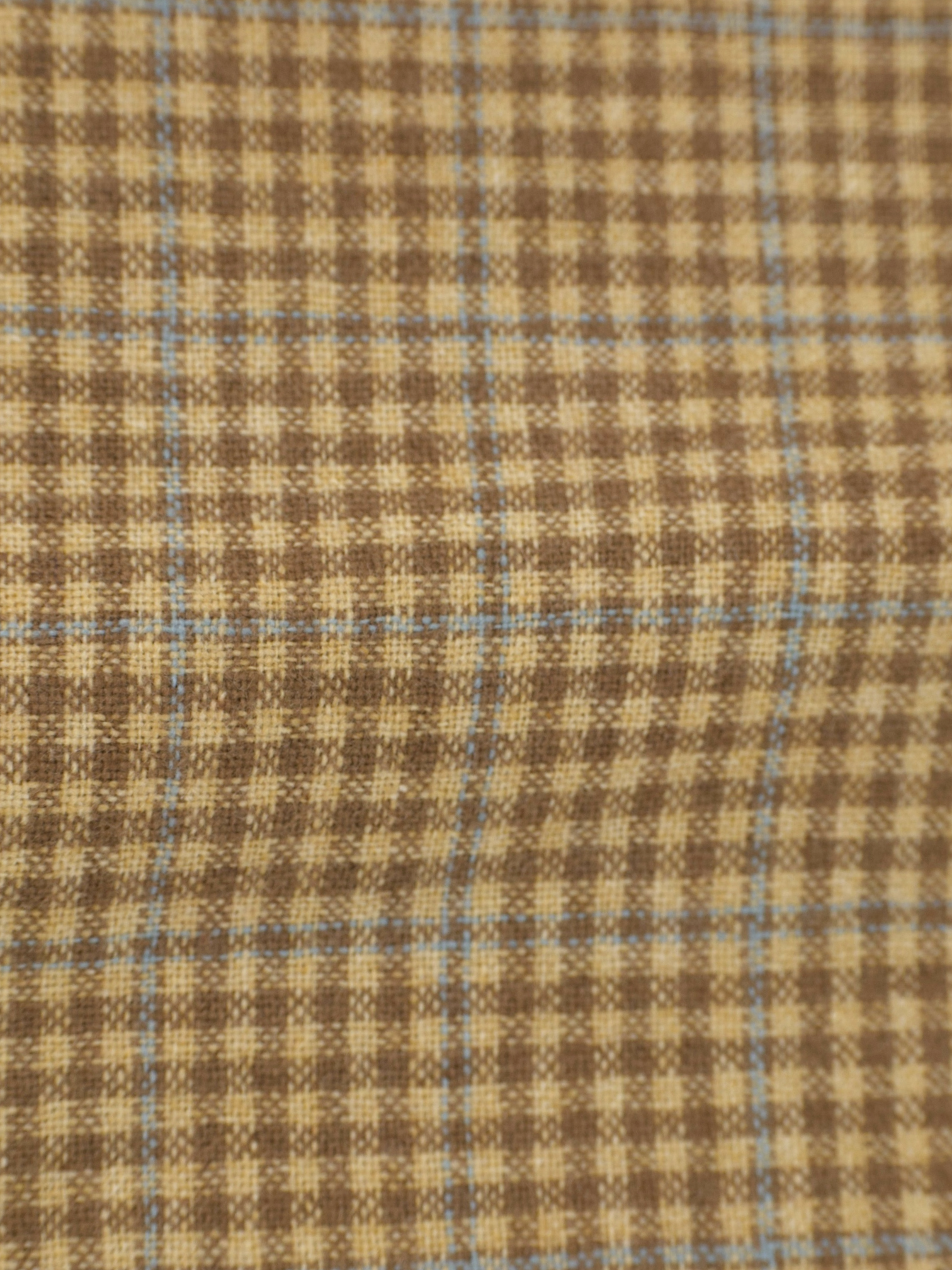 Brioni Light Brown & Light Blue Pure Cashmere Overcheck Senato Jacket