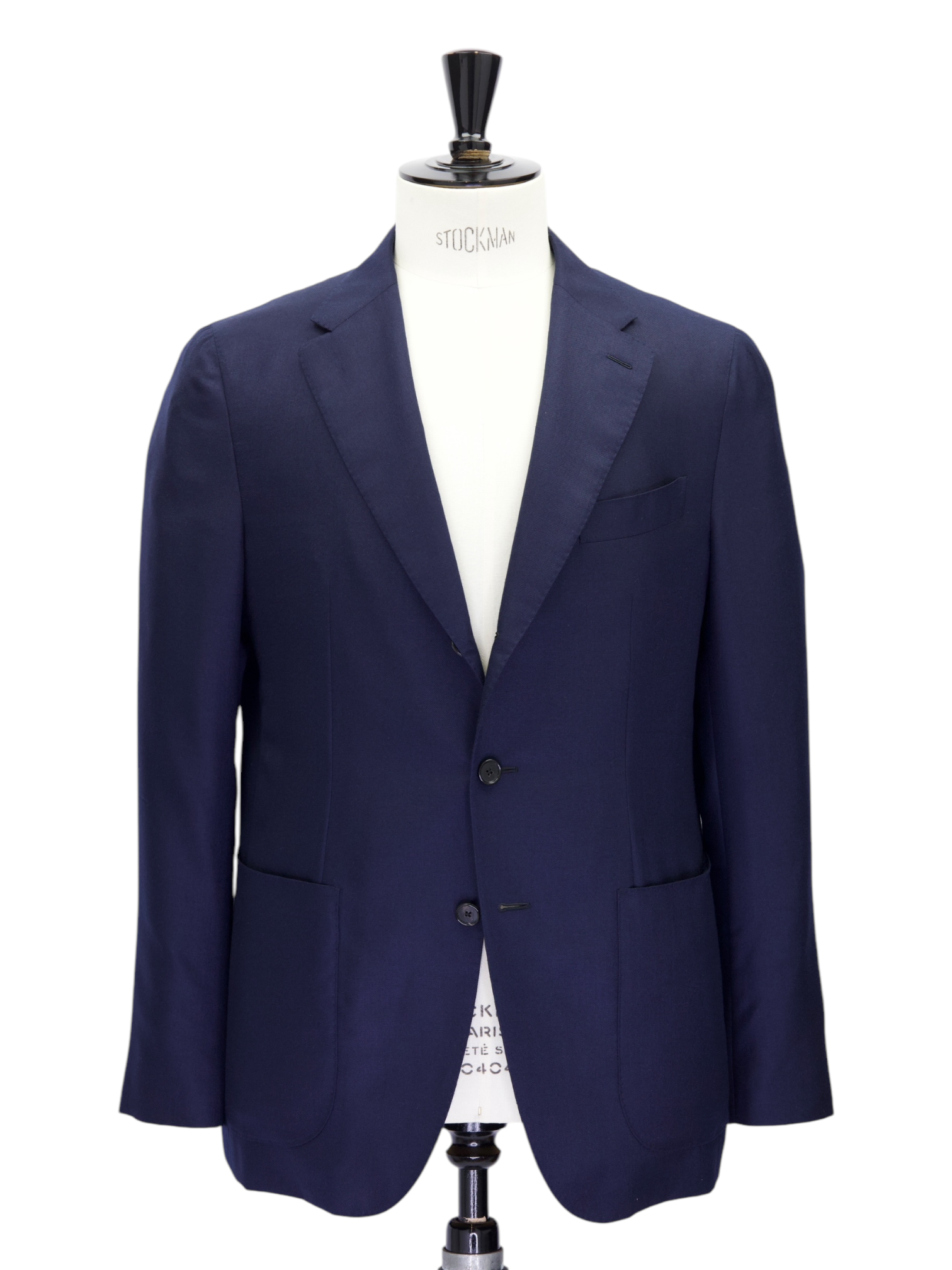 Caruso Navy Cashmere & Silk Twill Tosca Jacket