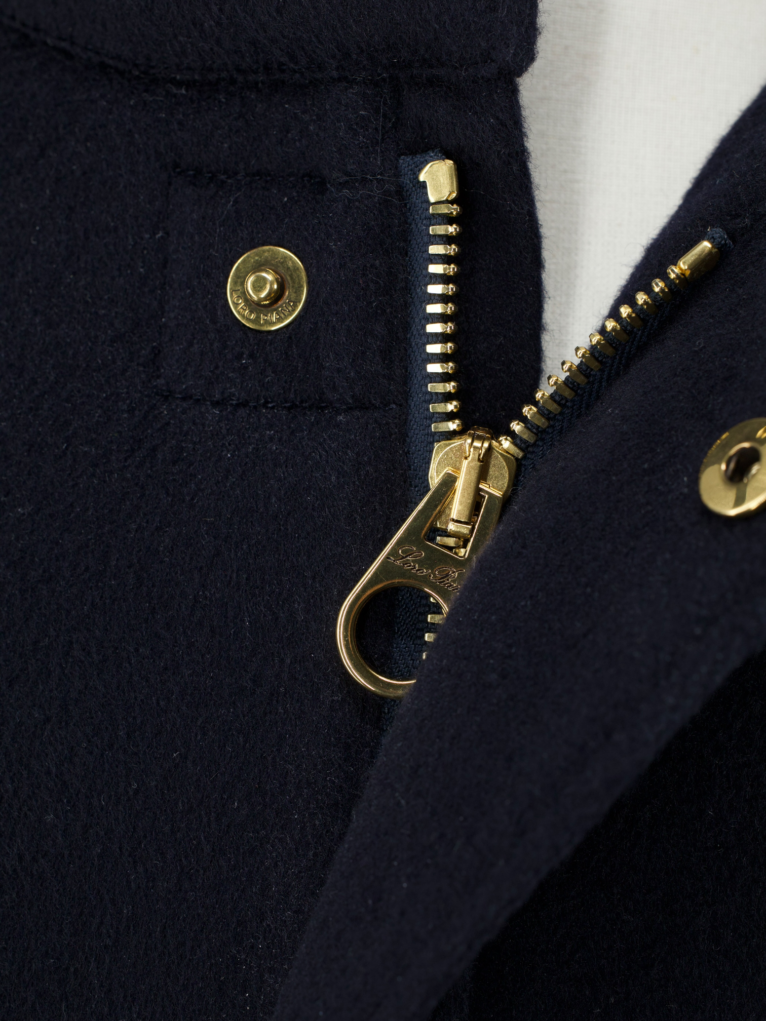 Loro Piana Navy Green Storm-System Cashmere "Jumping Team" Traveller Jacket