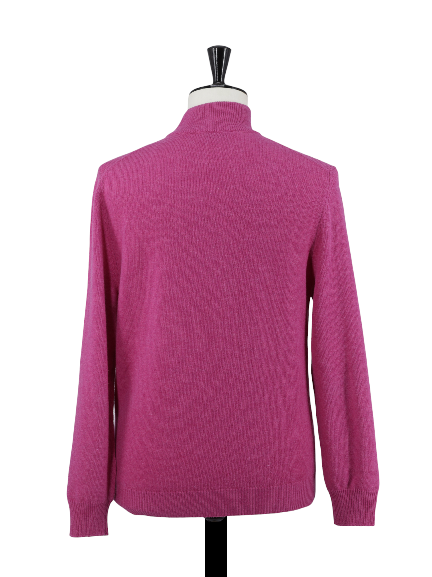 Ermenegildo Zegna Hot Pink Lightweight-Wool Half-Zip Sweater