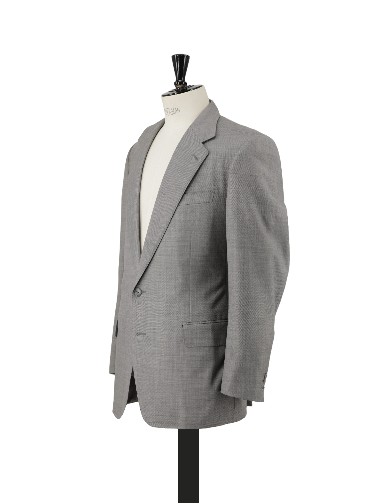 Ermenegildo Zegna Vintage Light Grey Pure Wool Sharkskin Suit