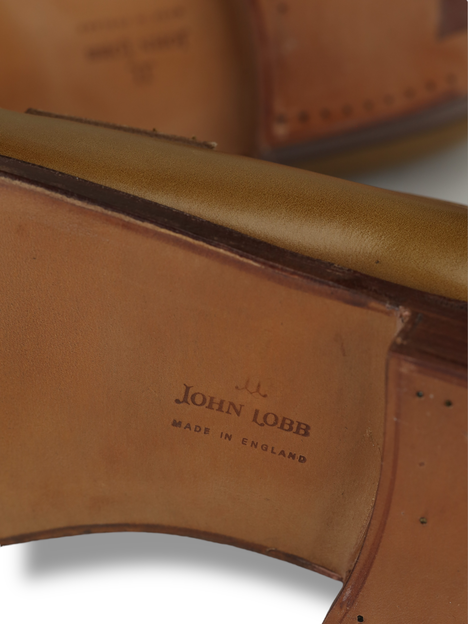 John Lobb Cognac Brown Campus Leather Penny Loafer