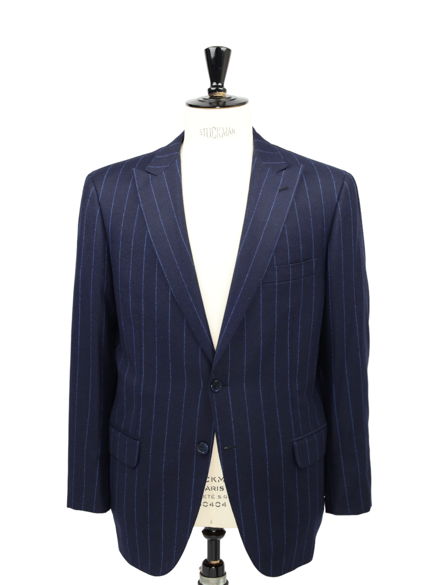 Brioni Navy Wool & Silk Chalk-Stripe Flannel Pallavicin Suit