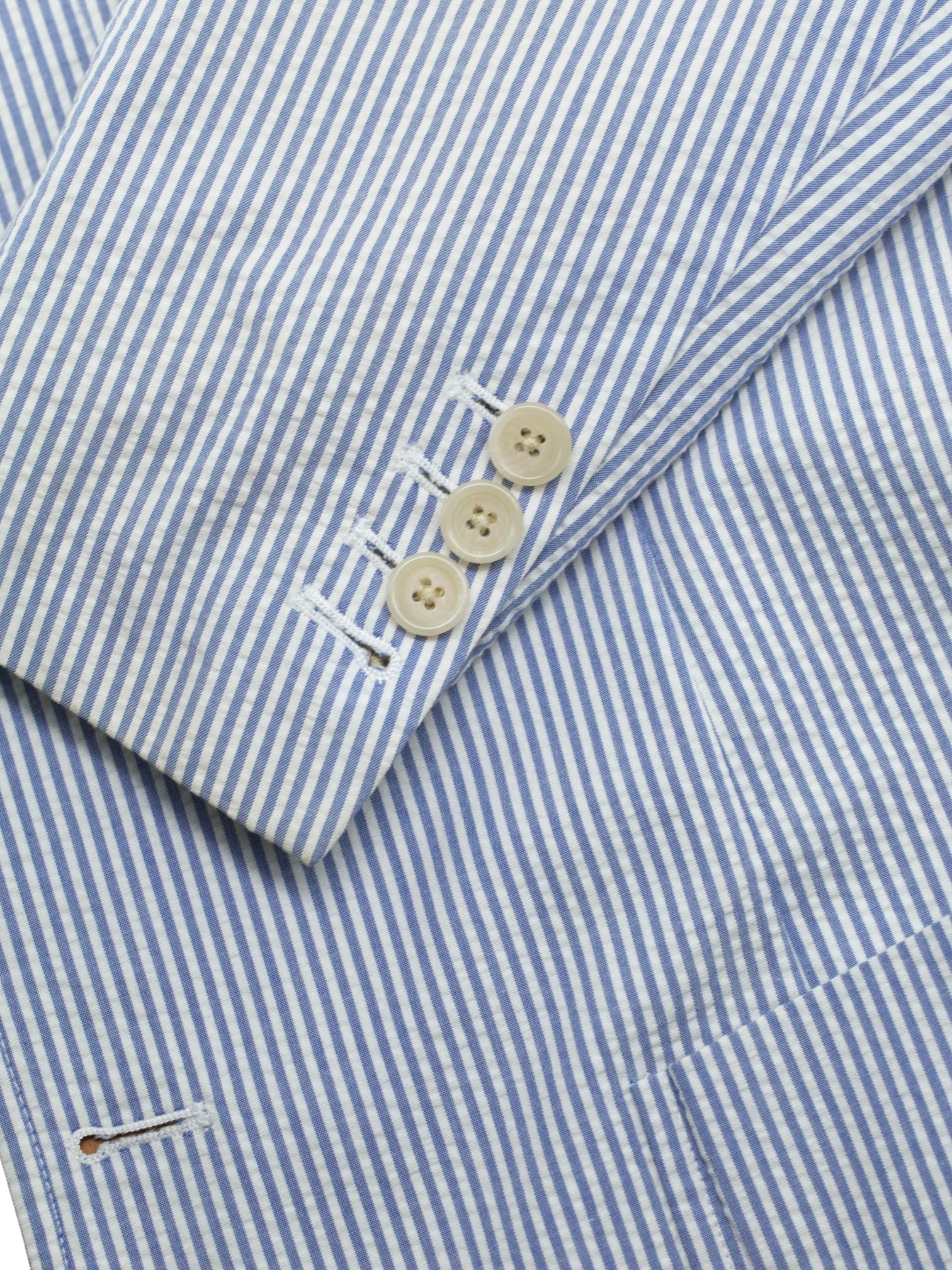Ralph Lauren Light Blue & White Classic Pinstripe Seersucker Suit