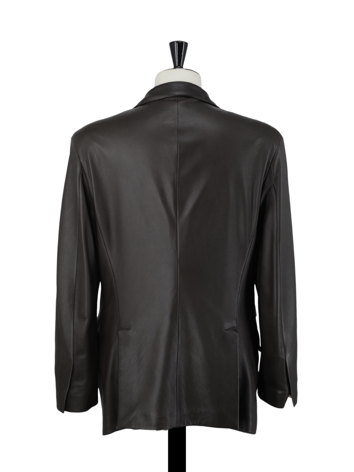 Hermès Dark Brown Deerskin Leather Jacket
