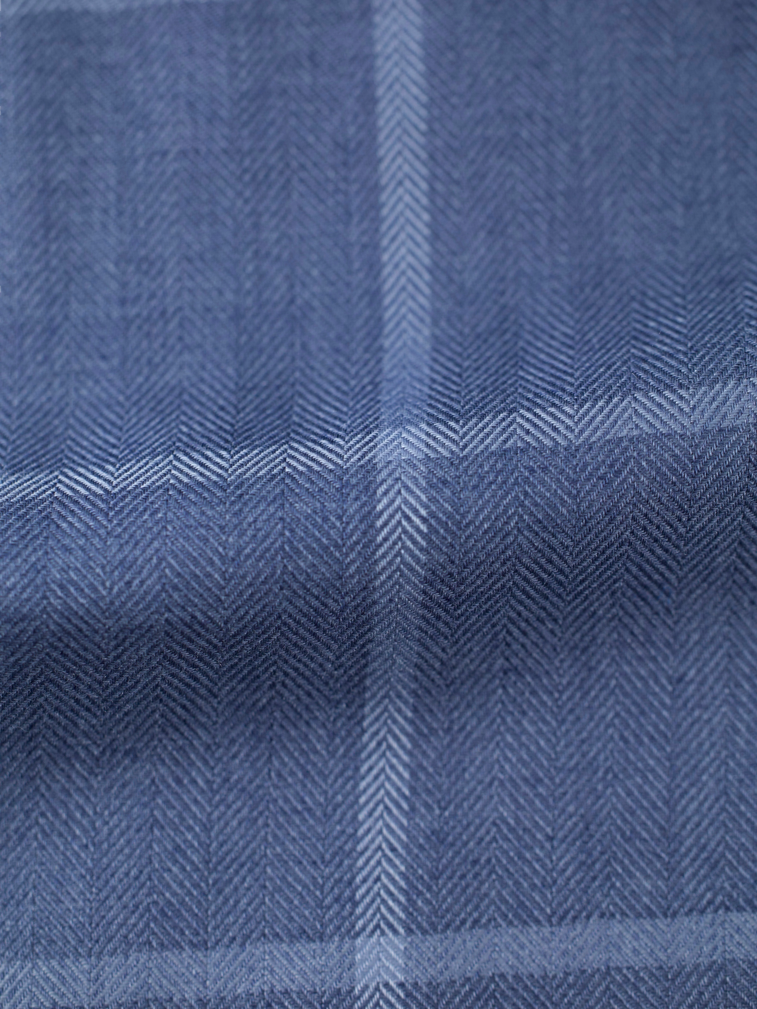 Ermenegildo Zegna Steel Blue Cashmere & Silk Windowpane Street Jacket