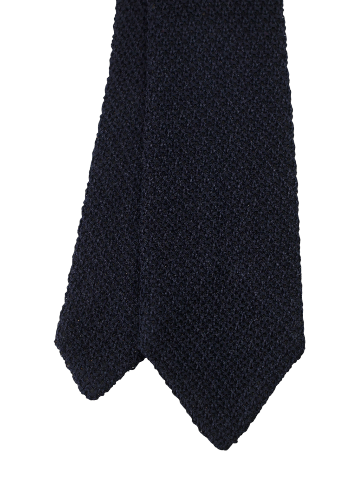 Kiton Navy Grenadine Silk Thin 1960's "Cipa" Tie