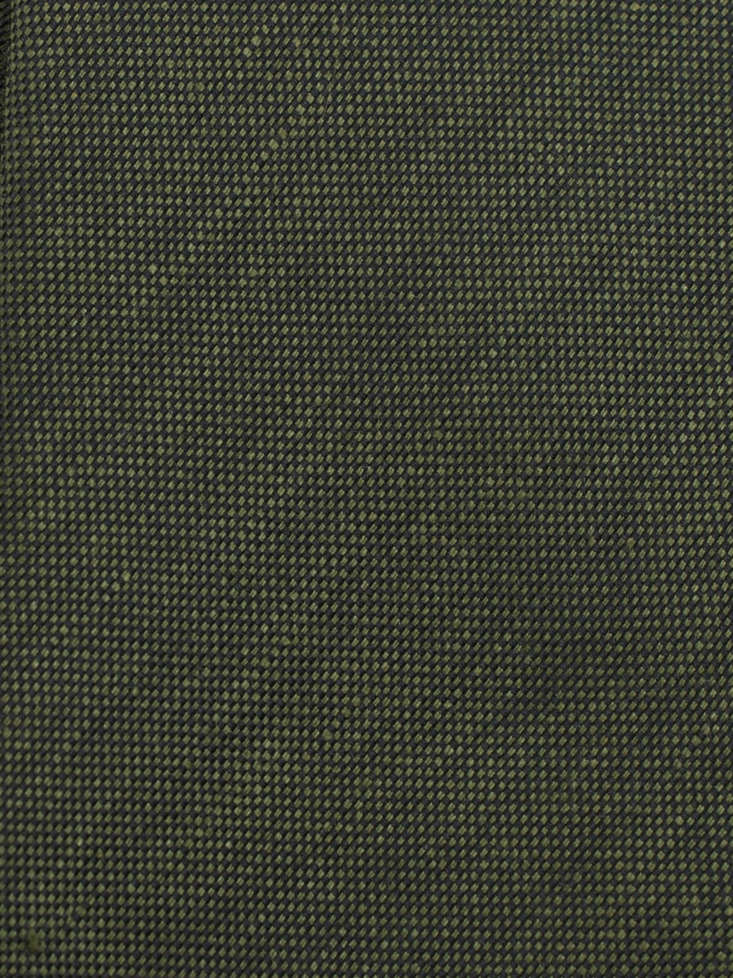 Kiton 5-Fold Dark Green Linen & Silk Pinpoint Tie