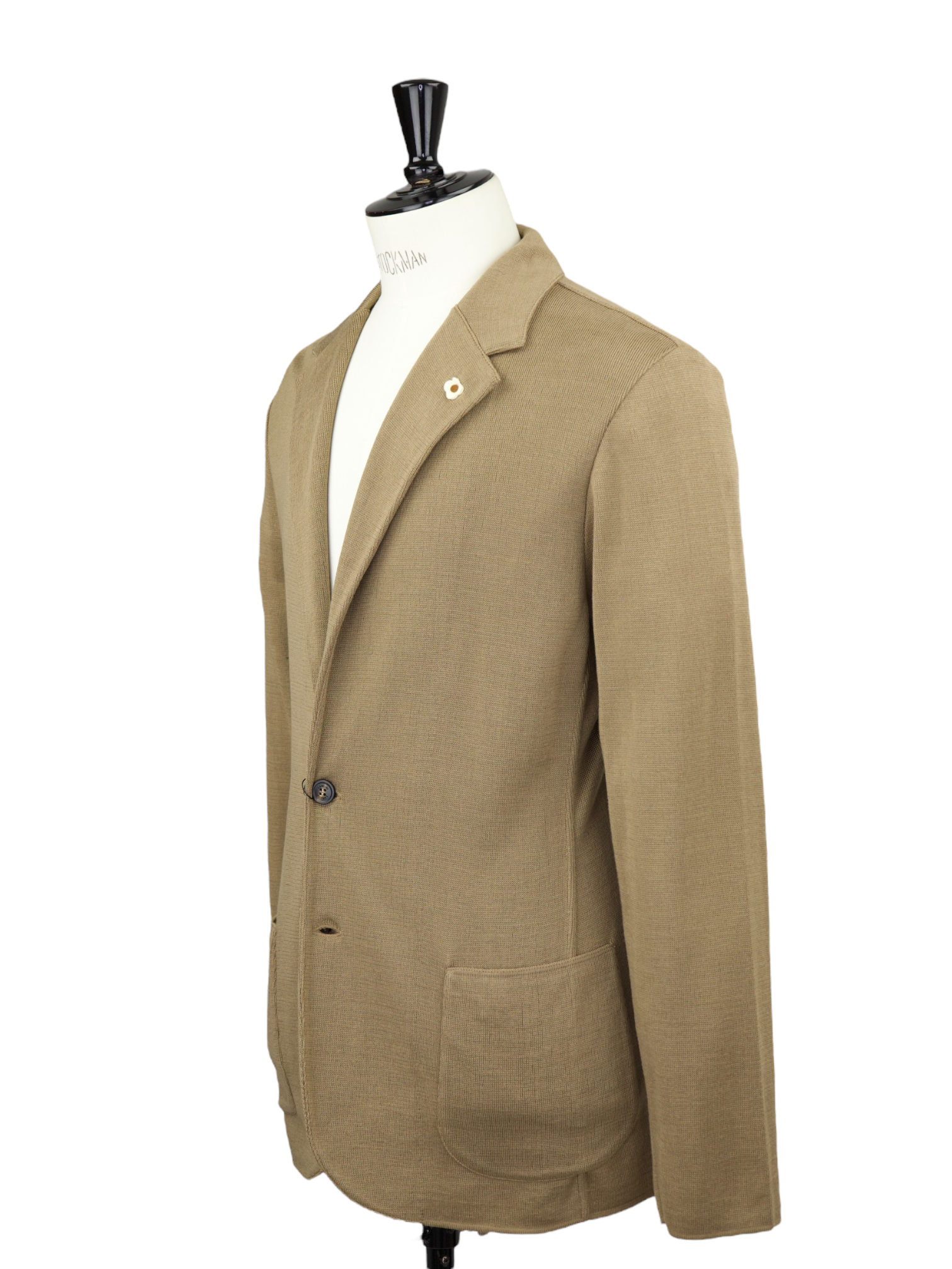 Lardini Camel Giacche Uomo Knitted Jacket