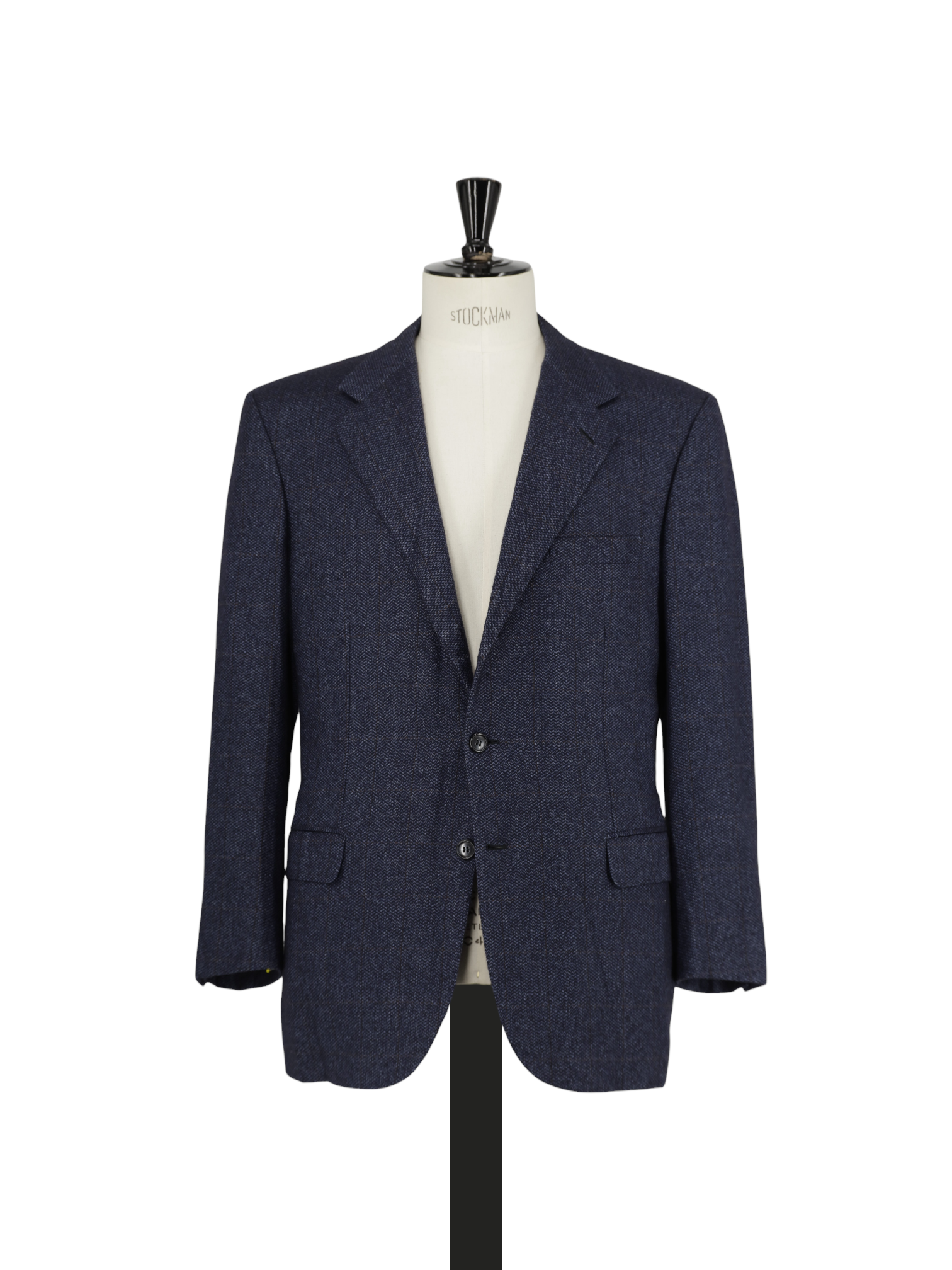 Brioni Blue & Brown Silk & Cashmere Windowpane Senato Jacket