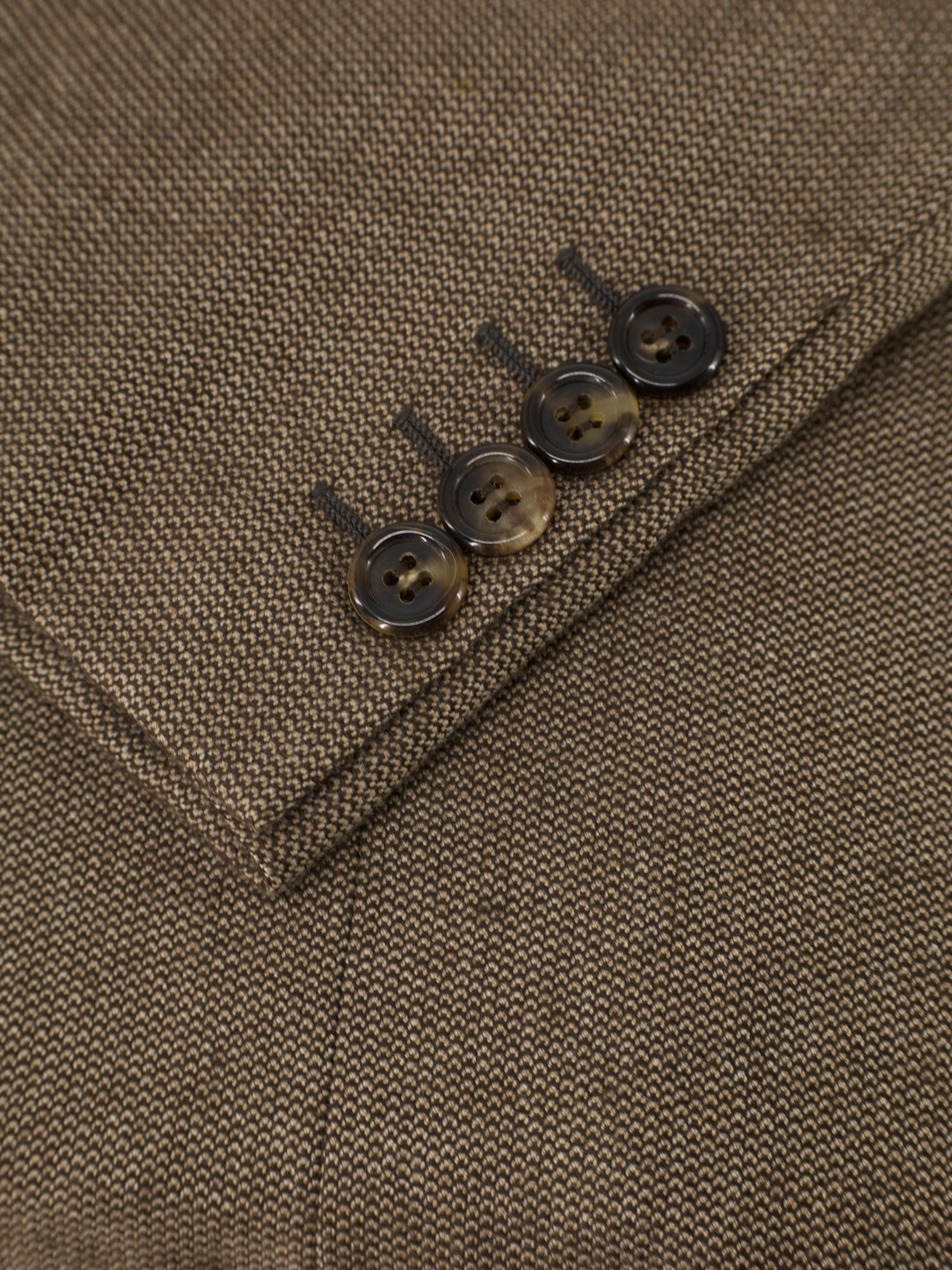 Brioni Light Brown Pure Cashmere Micro-Pattern Palatino Jacket