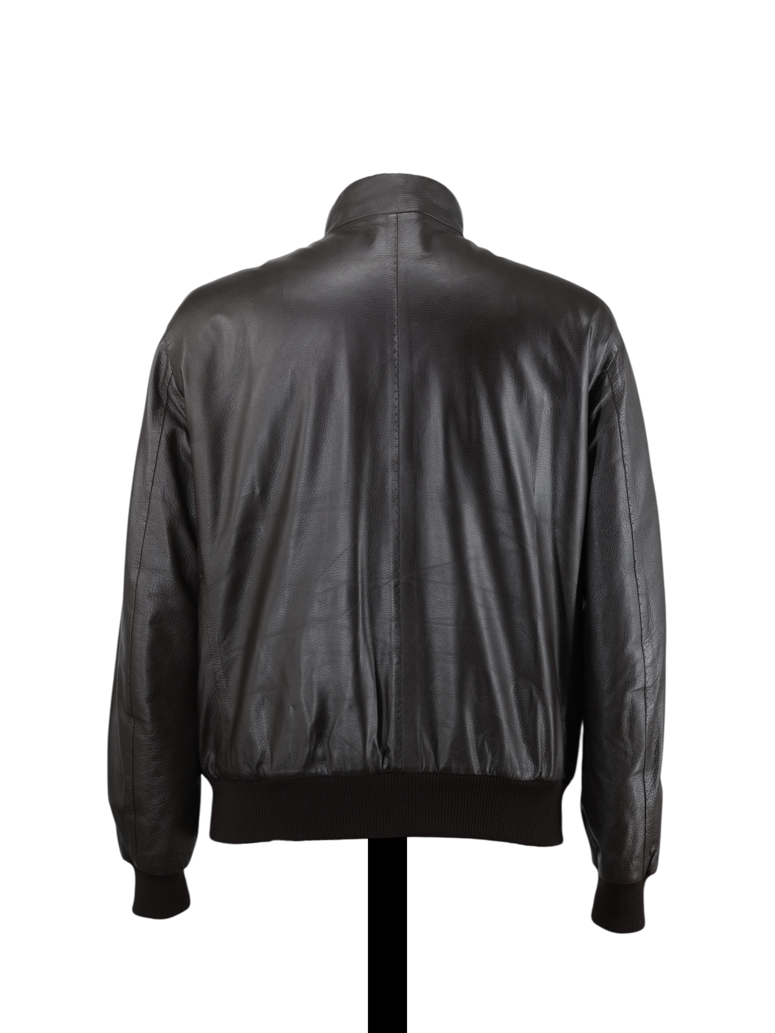 Rifugio Dark Brown Deerskin & Castorino-Fur Lining Bomberjacket