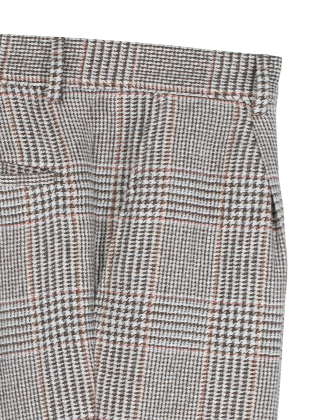 Brunello Cucinelli Brown Linen, Wool & Silk Double-Breasted Glenplaid Suit