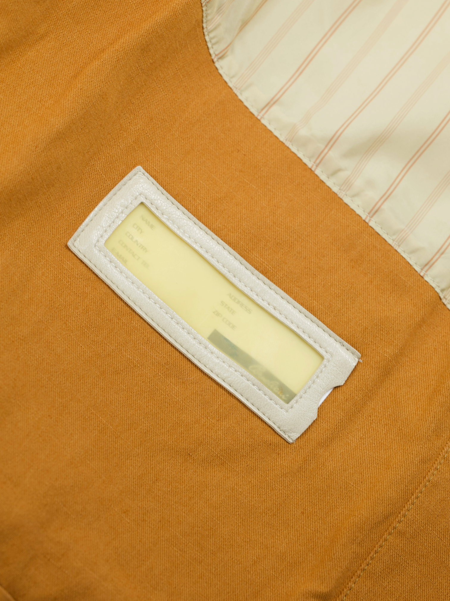 Corneliani Pumpkin Orange Cotton & Linen Sahariana Jacket