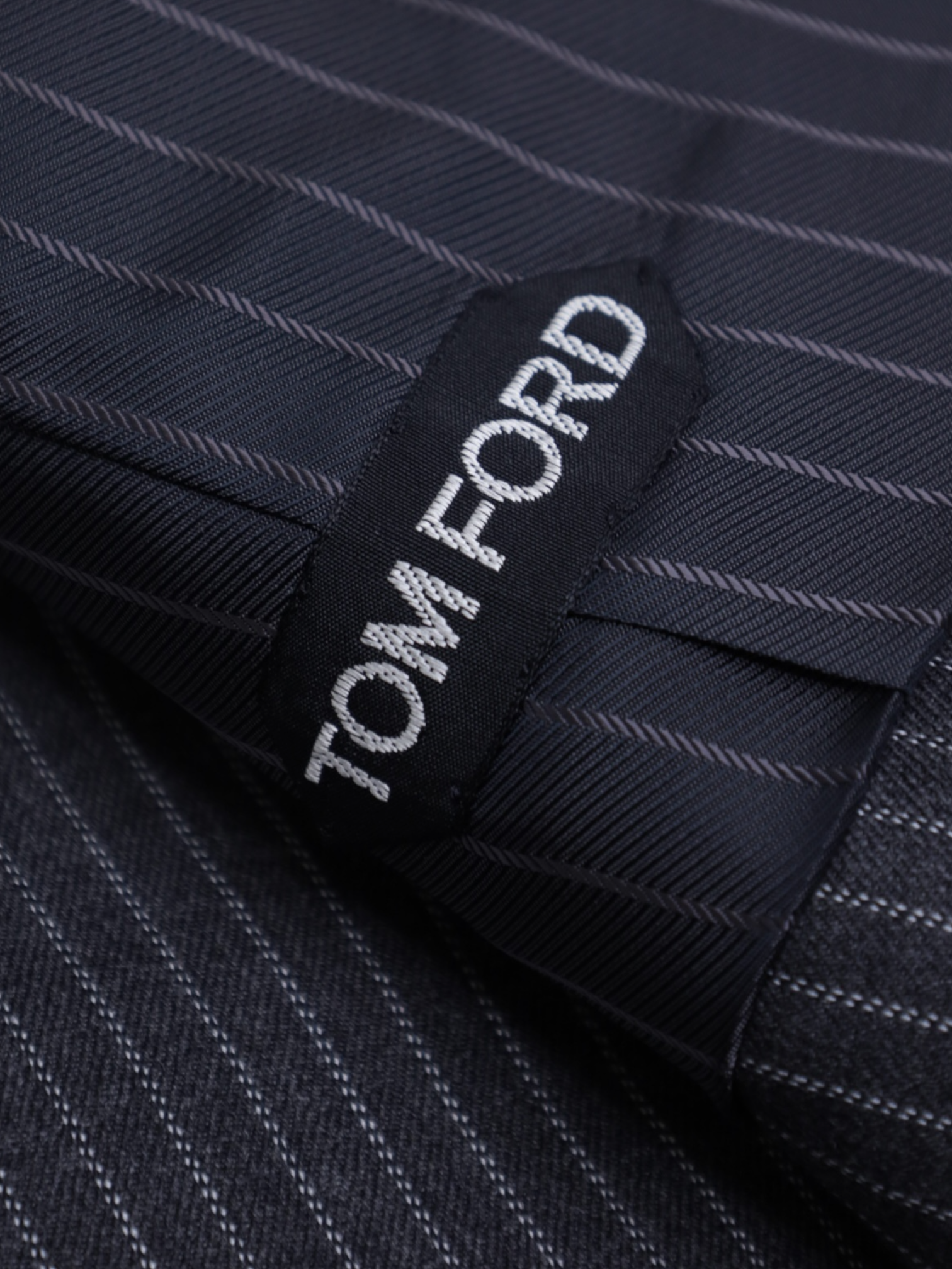 Tom Ford Grey Pinstripe Waistcoat