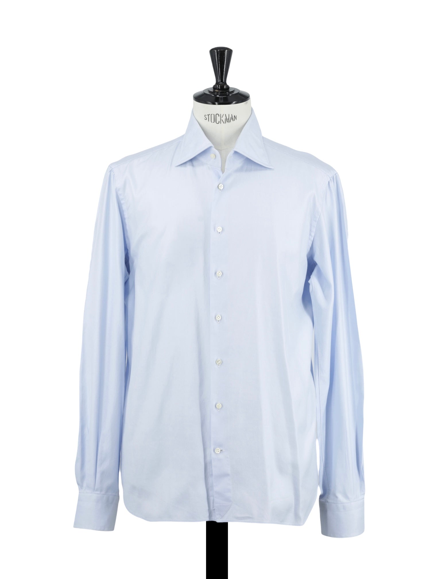 Emanuele Maffeis Ice Blue Heavyweight-Cotton Twill Shirt