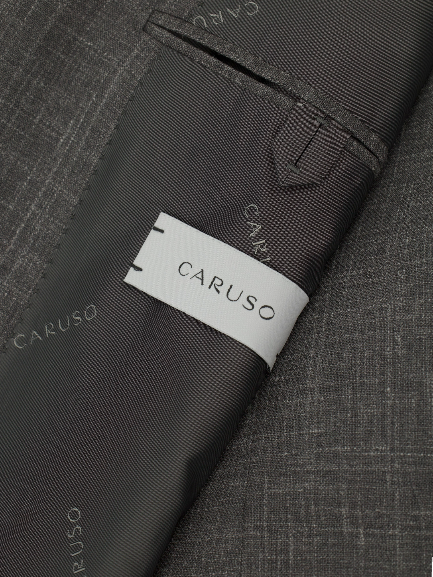 Caruso Taupe Wool, Silk & Linen "Summertime" Melange Aida Jacket