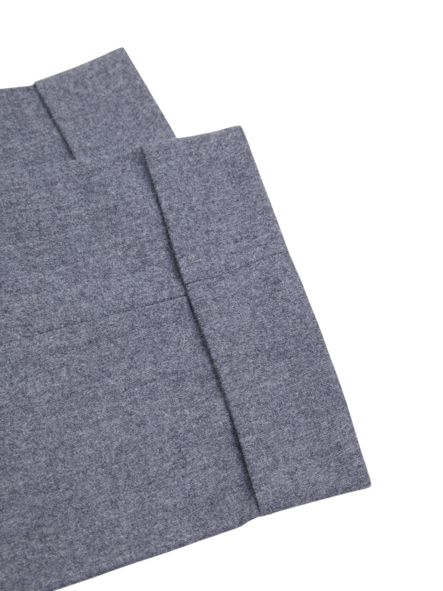 Canali Grey Classic Wool Flannel Trousers