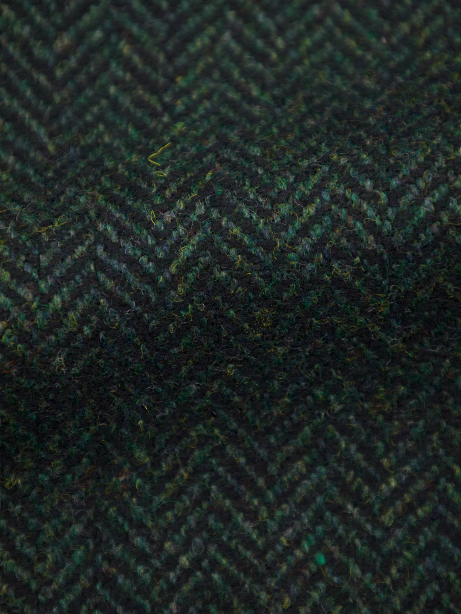 Caruso Forest Green Wool & Cashmere Herringbone Tosca Jacket