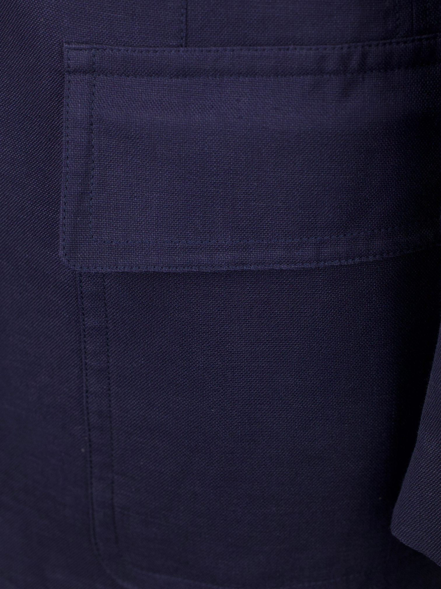 Tom Ford Dark Blue Linen, Wool & Silk Urban-Safari Jacket