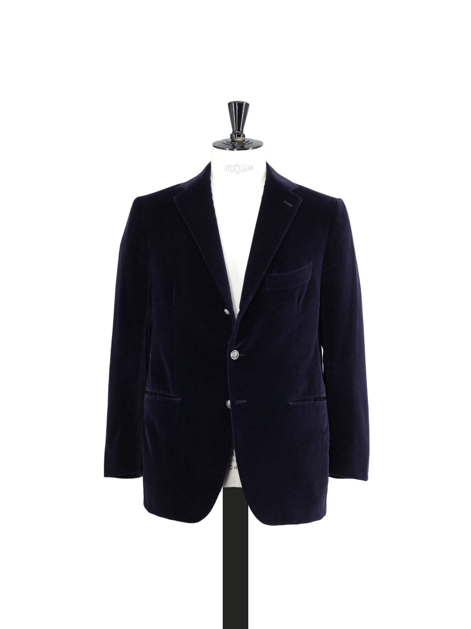 Cesare Attolini Dark Purple Cotton Velvet Jacket