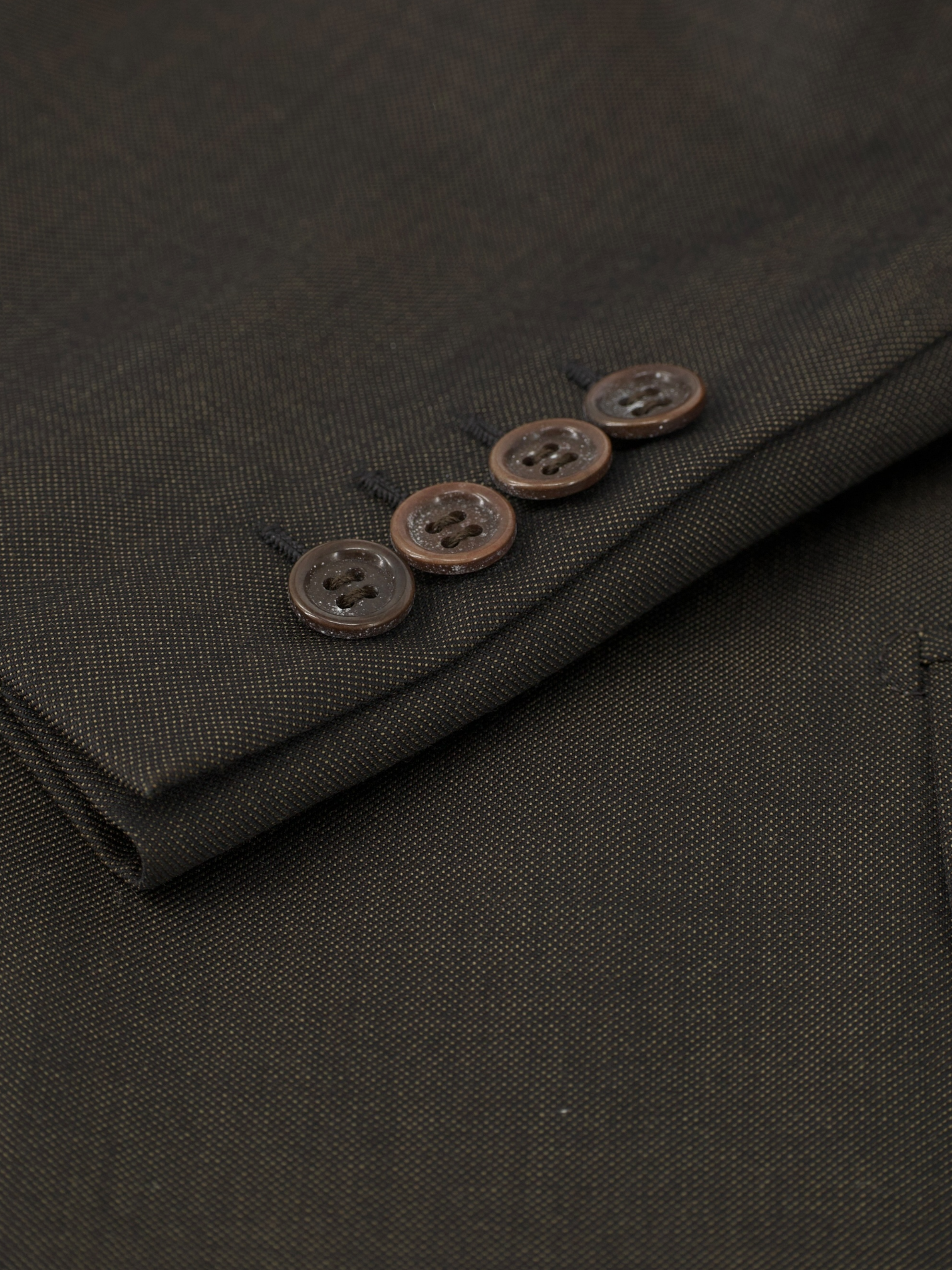 Brioni Dark Brown Fine-Wool Pinpoint Senato Suit