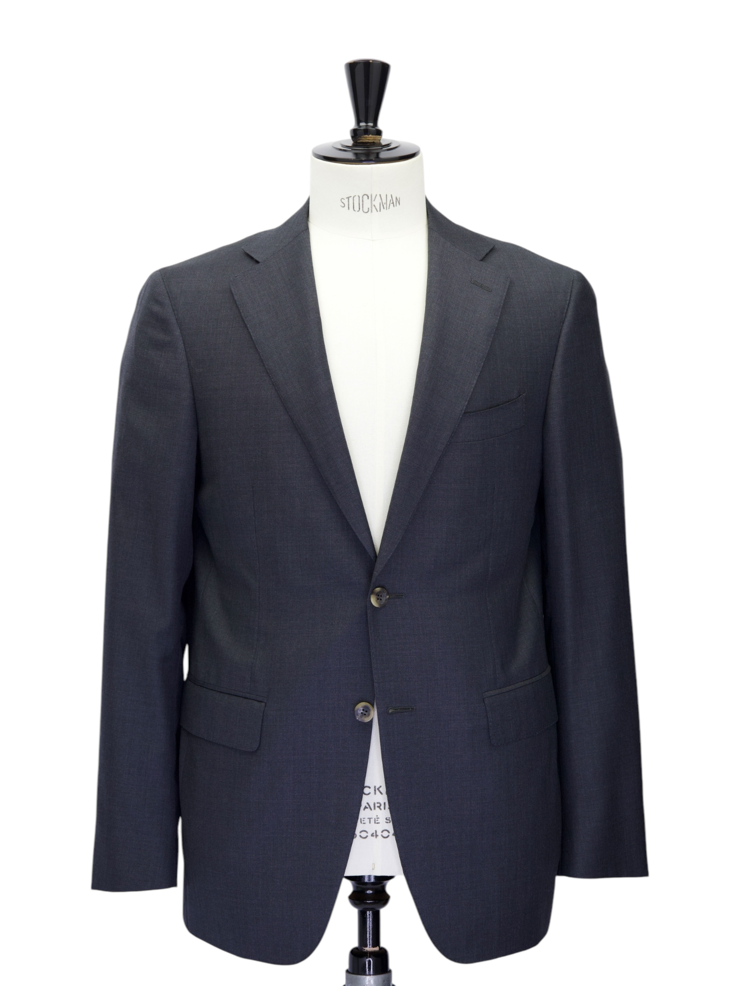 Canali Charcoal "Exclusive" Wool Suit + Extra Trousers