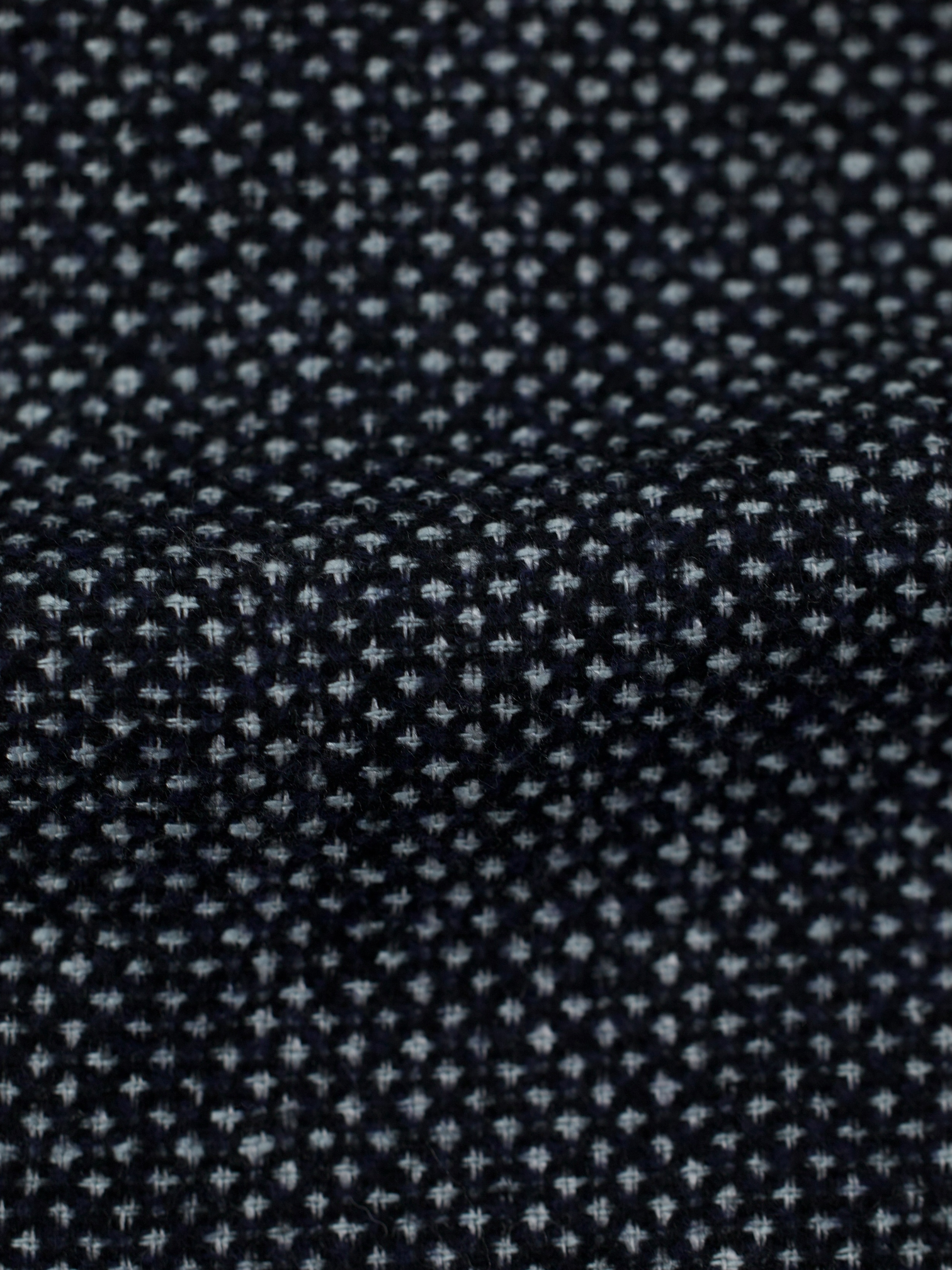 Kiton Black & Grey Cashmere, Silk & Stretch Micro-Pattern "Cipa" Jacket