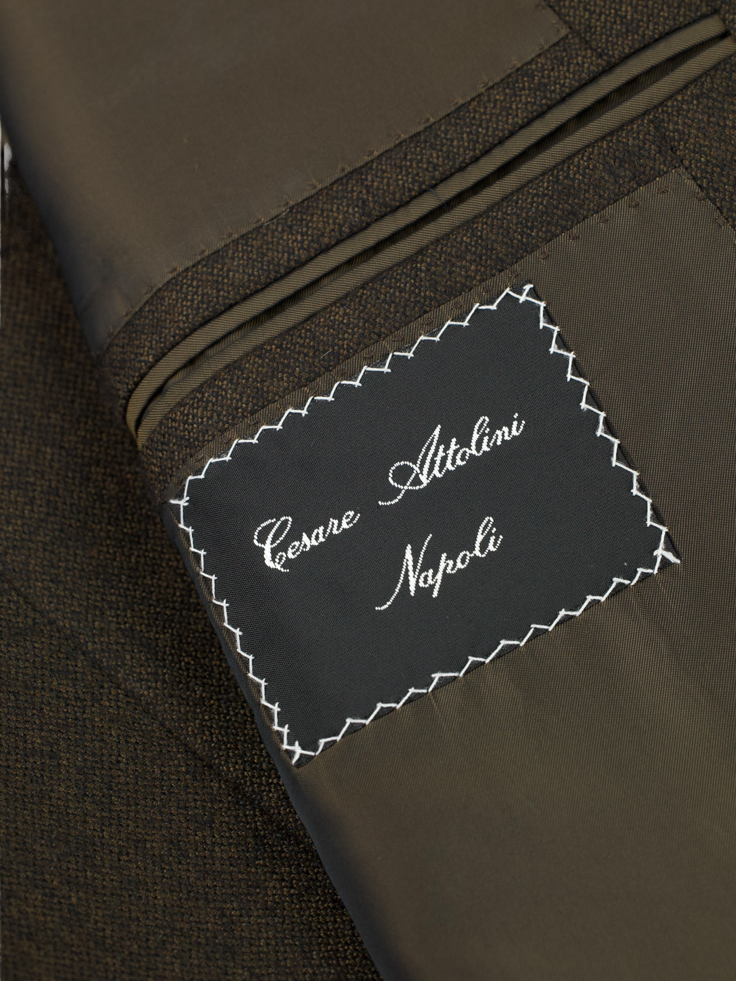 Cesare Attolini Chocolate Brown Pure Cashmere Twill Jacket
