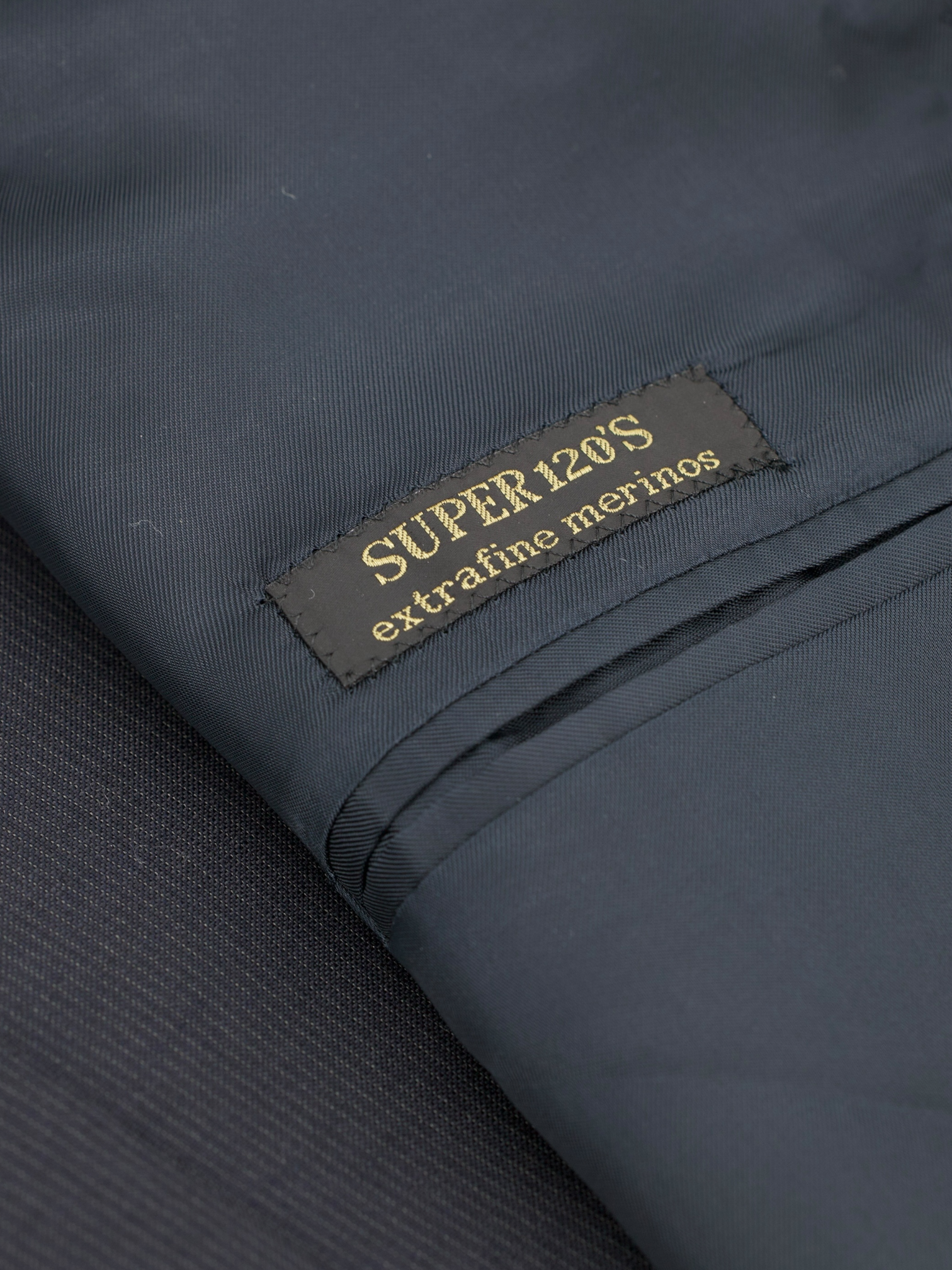 Corneliani Navy Super 120's Virgin Wool Micro-Pinstripe Suit
