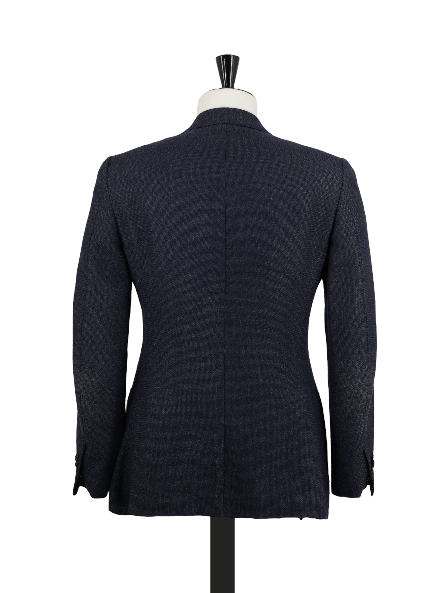 Isaia Blue Wool, Silk, Linen & Cashmere Micro-Structure Jacket