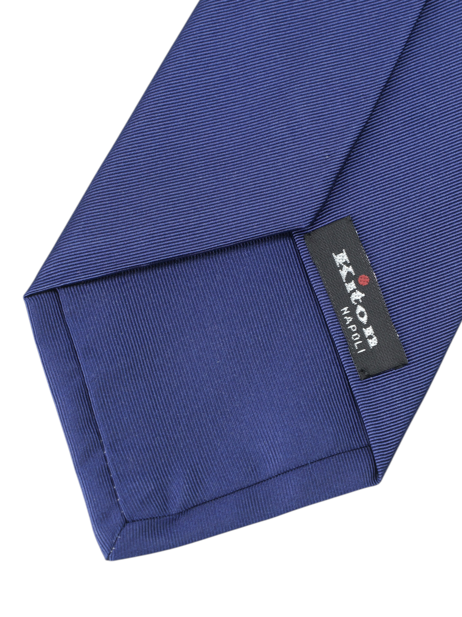 Kiton 5-Fold Royal Blue Plain Twill Self-Tipped Tie