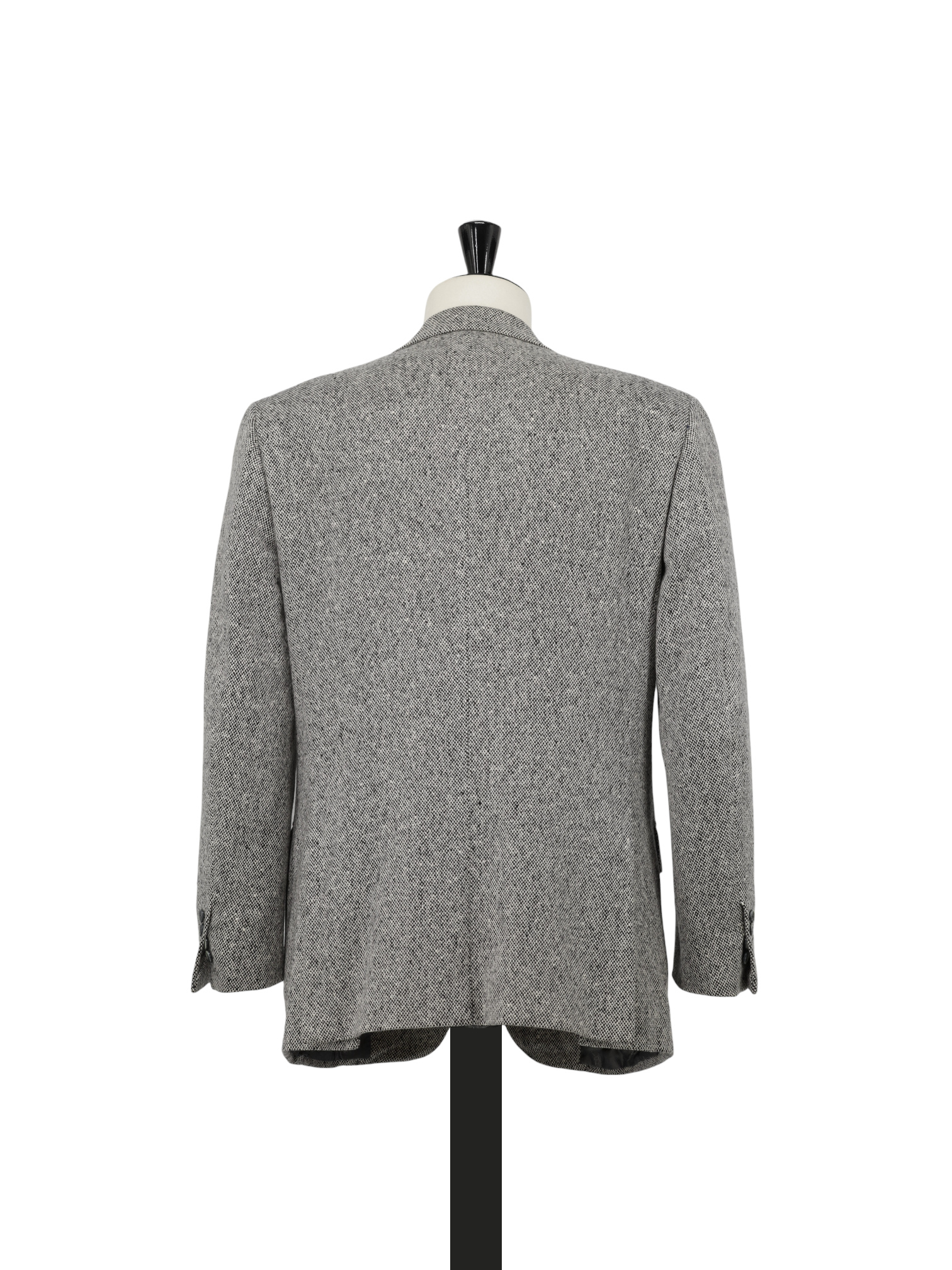 Brioni Grey Wool & Cashmere Speckled Micro-Pattern Nomentano Jacket