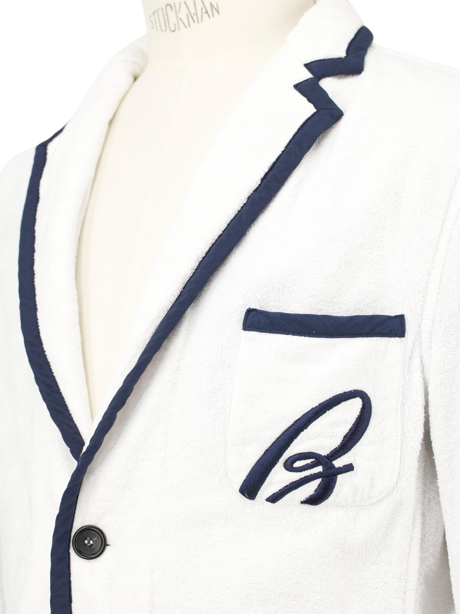 Brioni White Cotton Terry “5-Star Resort” Towelling Jacket
