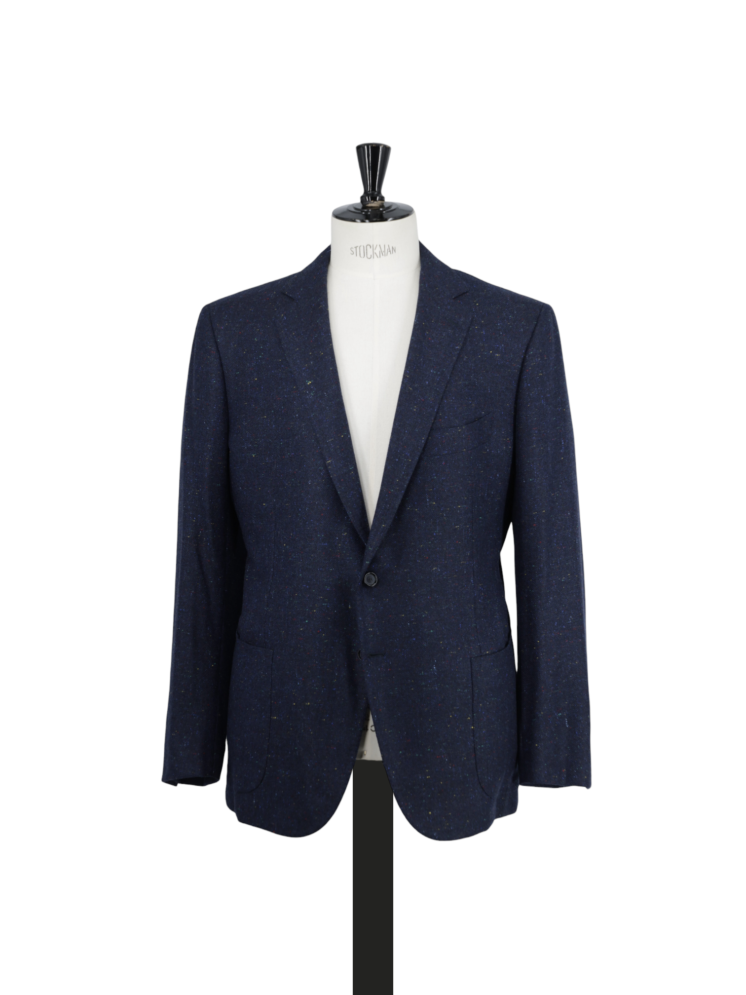Cesare Attolini Dark Blue Cashmere & Silk Multicolor Donegal Jacket