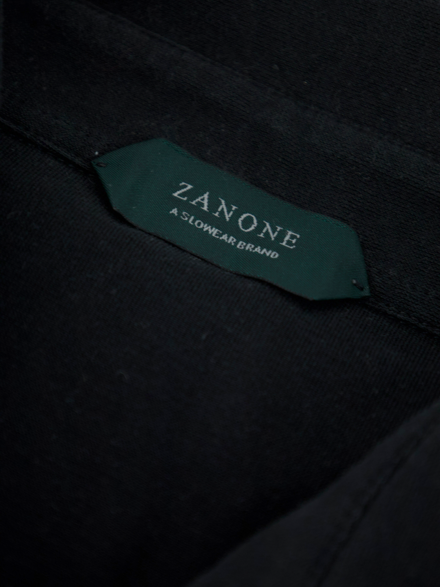Zanone Black Ice-Cotton Polo Shirt