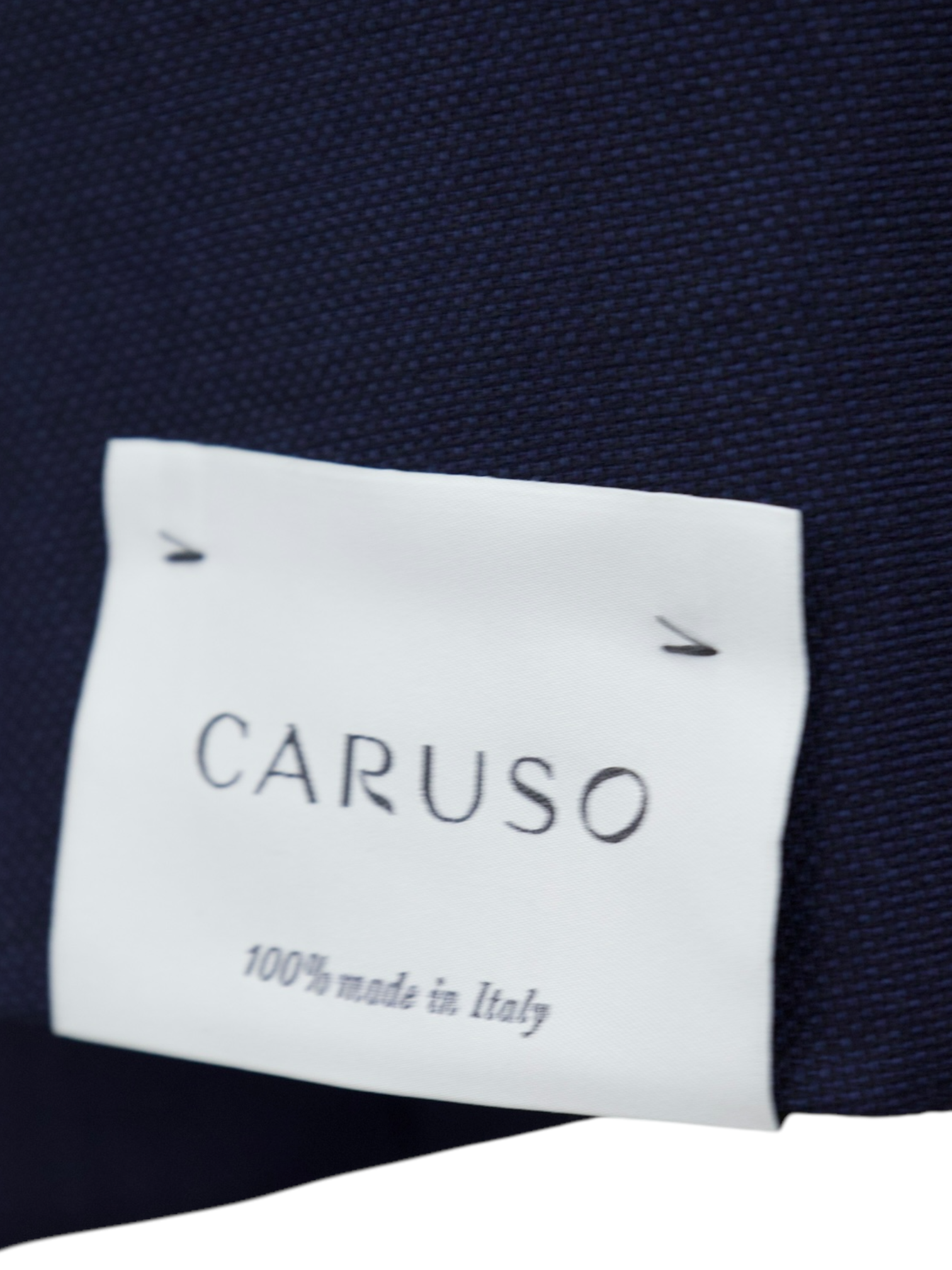 Caruso Navy Wool Serge-Weave Aida Jacket