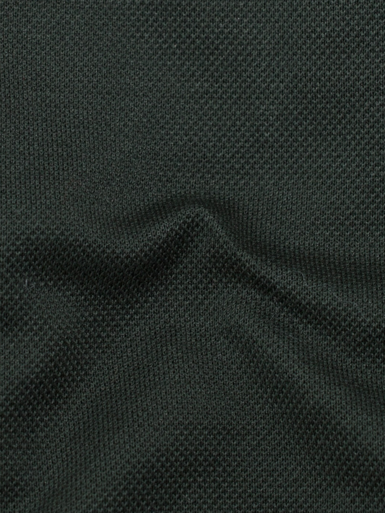 Fray Dark Green Knitted Pique-Cotton "Gabriel" Shirt