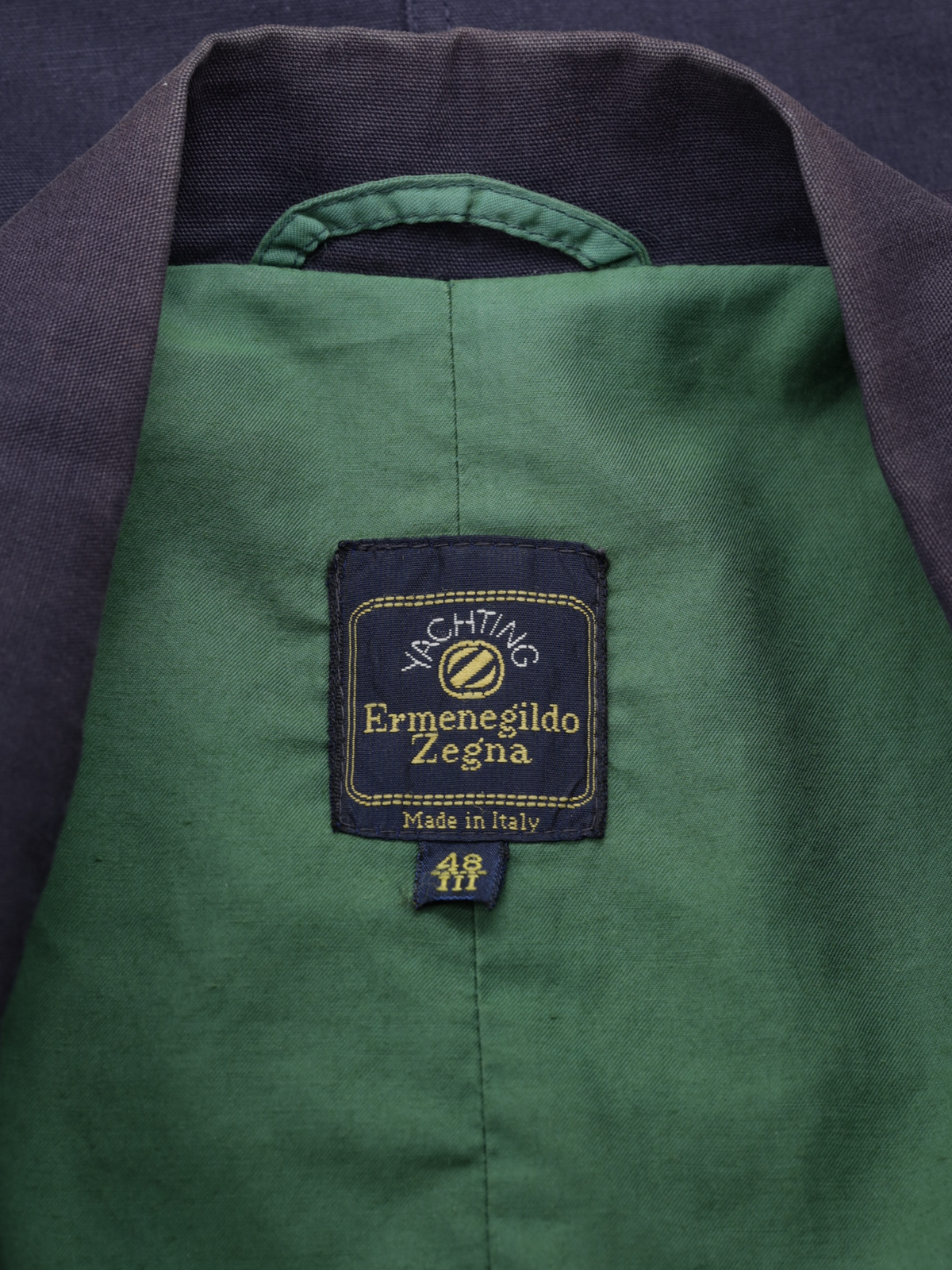 Ermenegildo Zegna Navy Vintage 1980's Yachting Coat