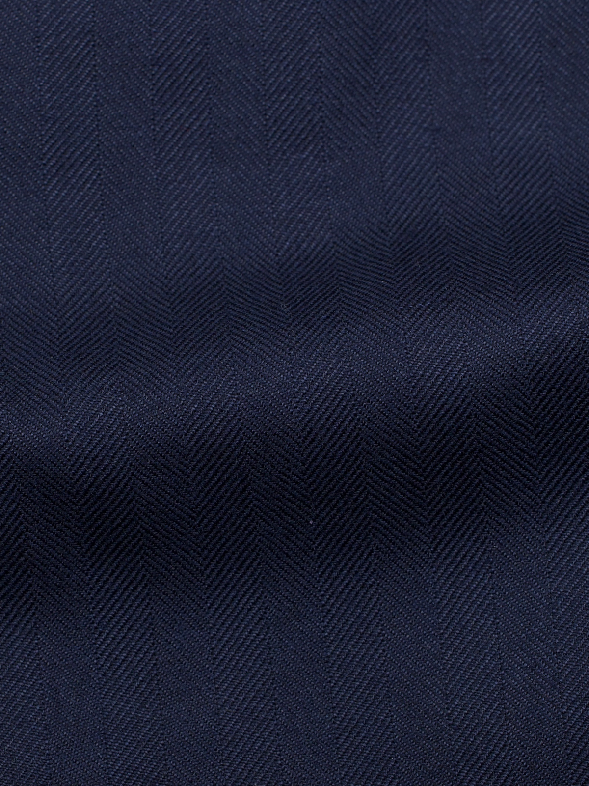 Orazio Luciano Navy Cashmere & Silk Safari-Style Herringbone Jacket