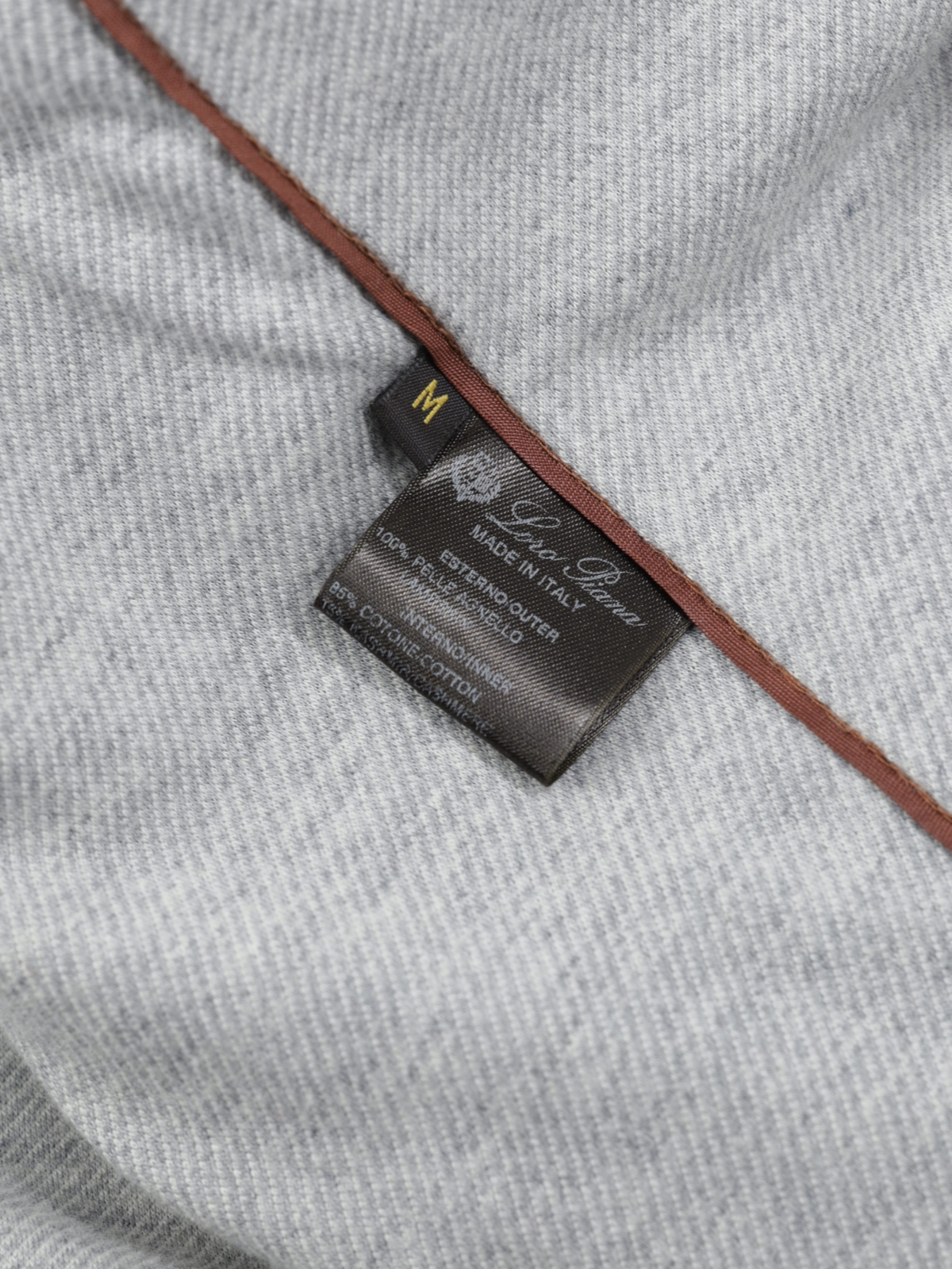 Loro Piana Taupe Lambskin Nappa-Leather Traveller Jacket
