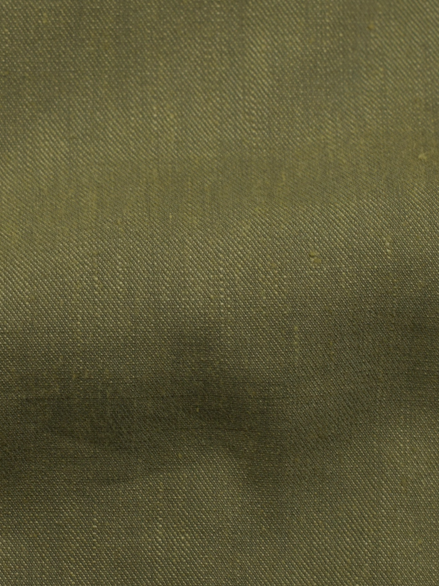 Cesare Attolini Khaki Green Linen & Wool Unlined Summer Jacket