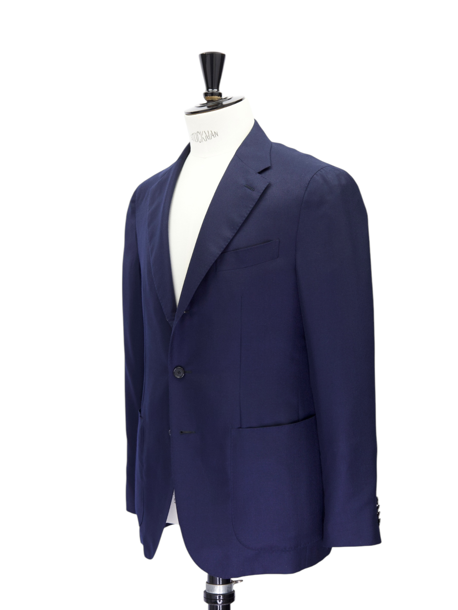 Caruso Navy Cashmere & Silk Twill Tosca Jacket