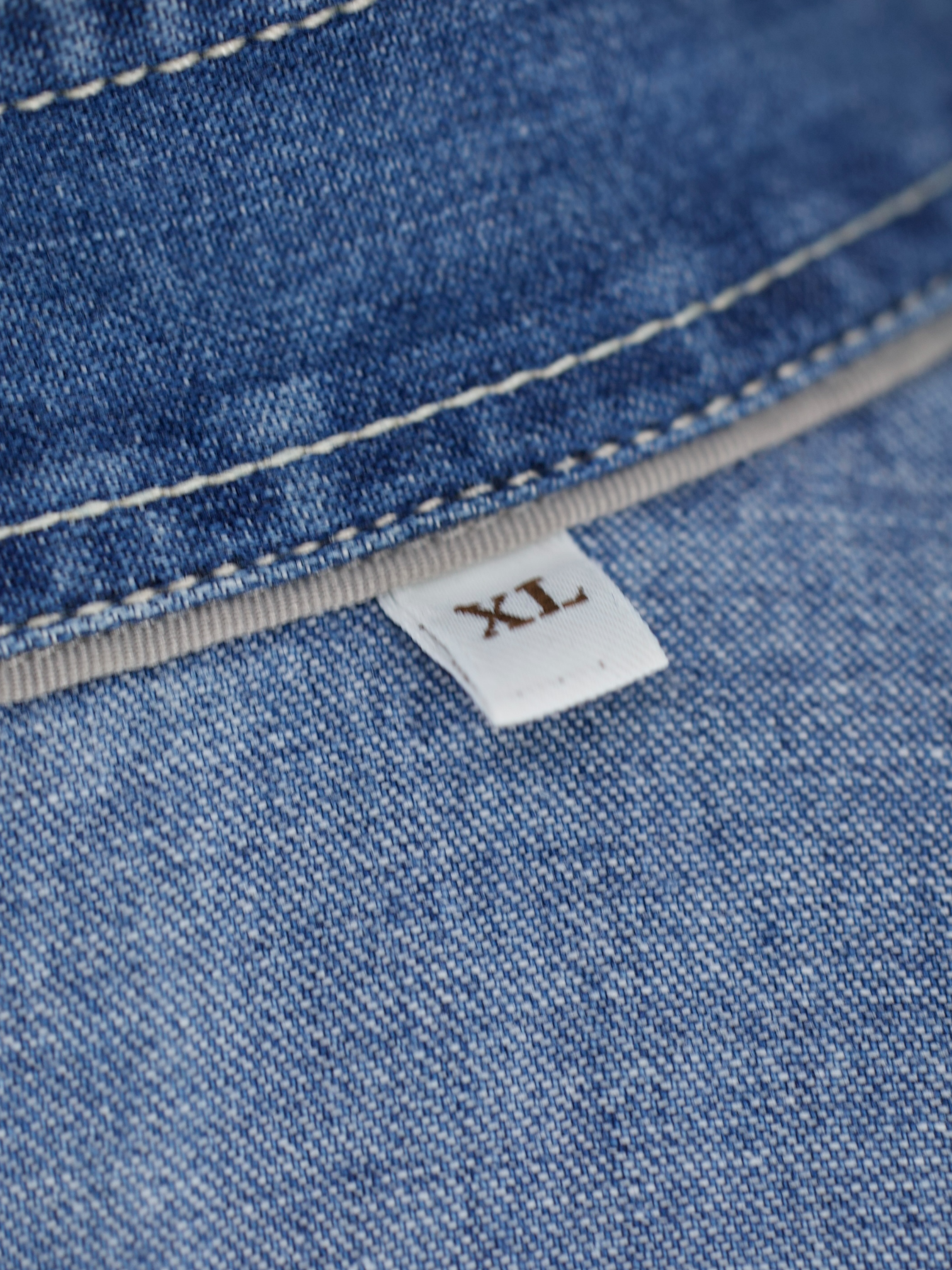 Brunello Cucinelli Blue Western Style Denim Overshirt