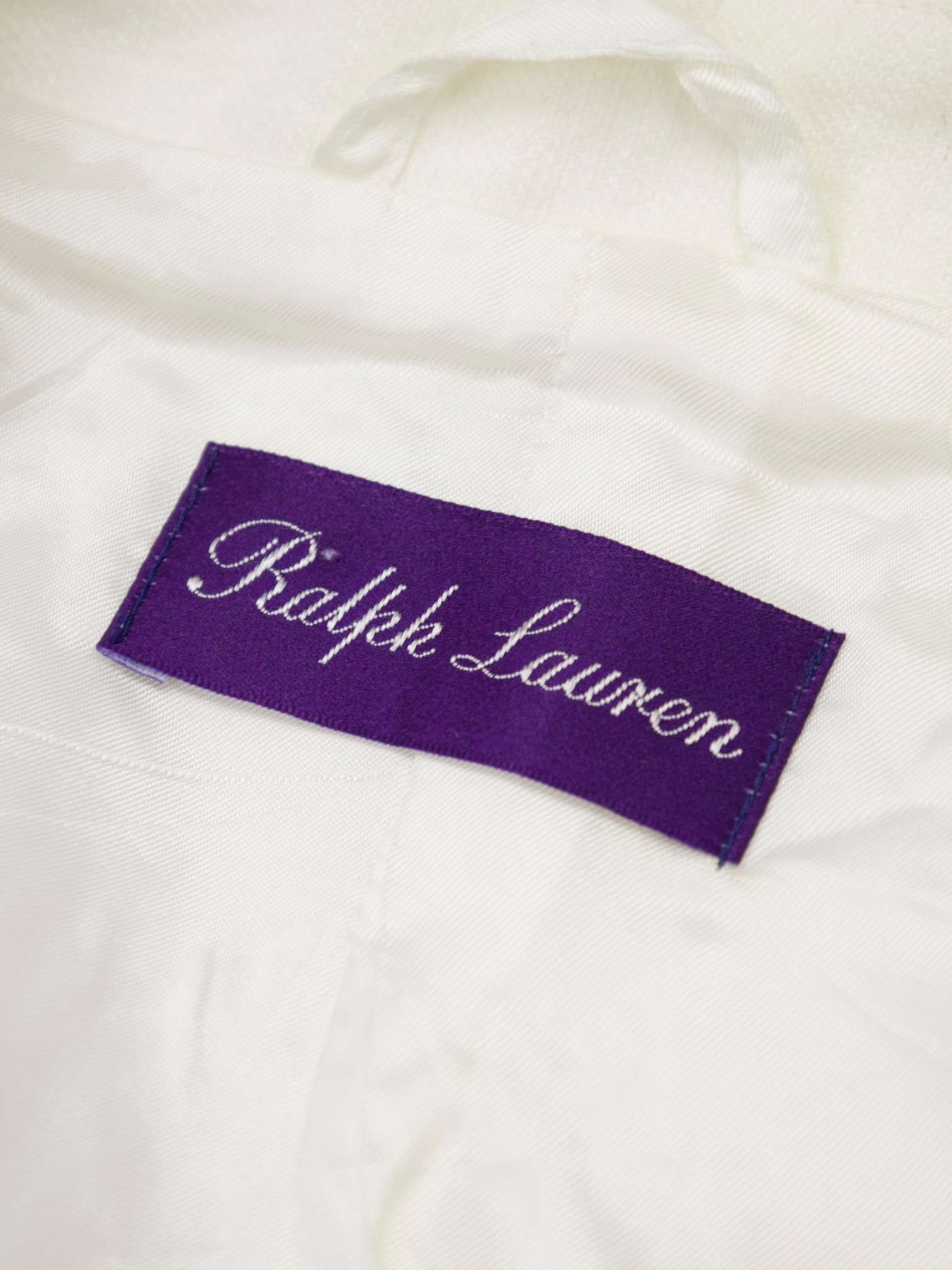 Ralph Lauren Purple Label White Linen Safari Summer Jacket