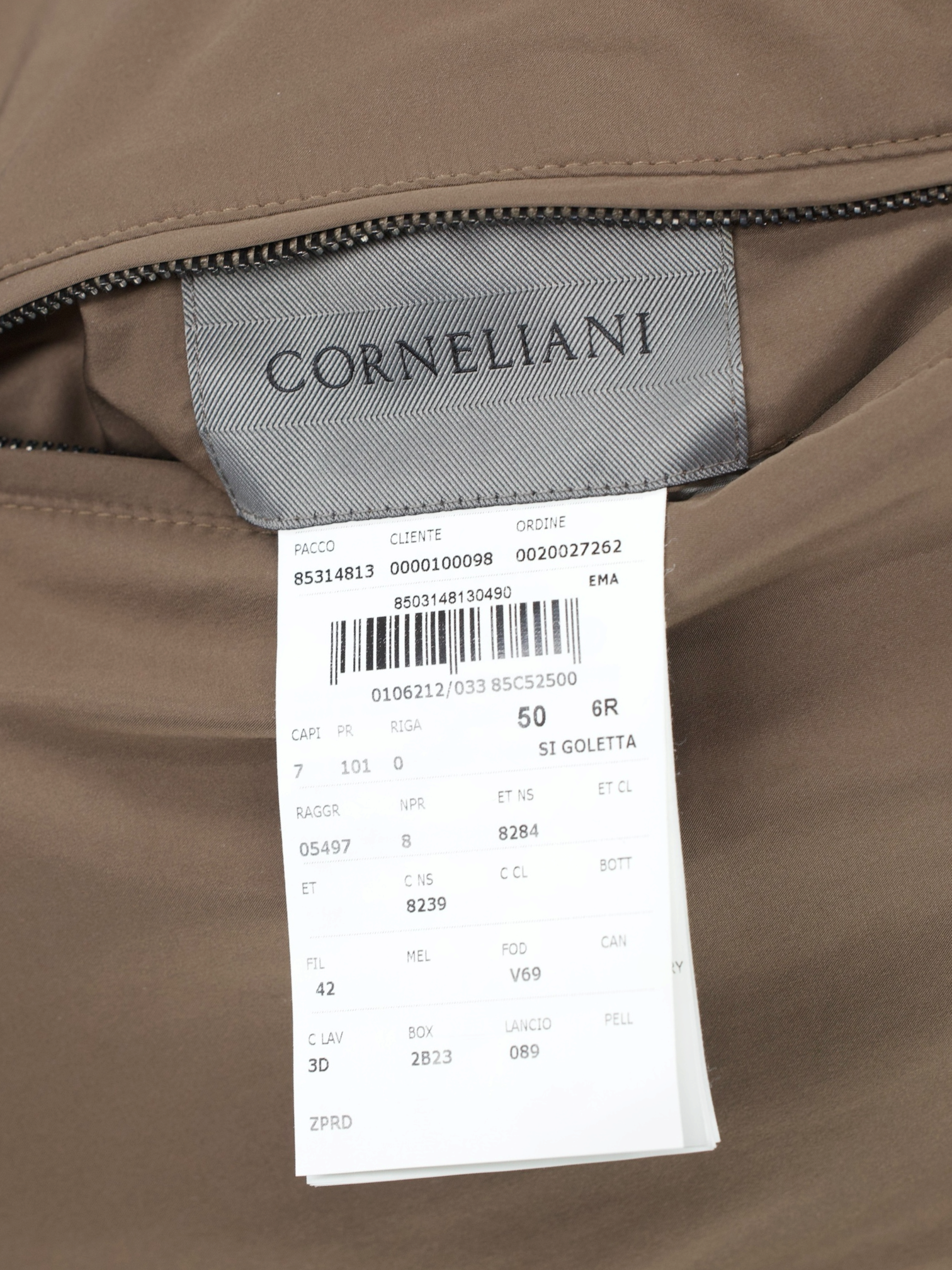Corneliani Light Brown Reversible Silk & Softshell Bodywarmer Vest