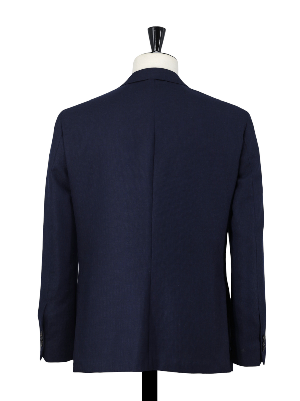 Luigi Borrelli Navy Wool Breathable-Hopsack Jacket