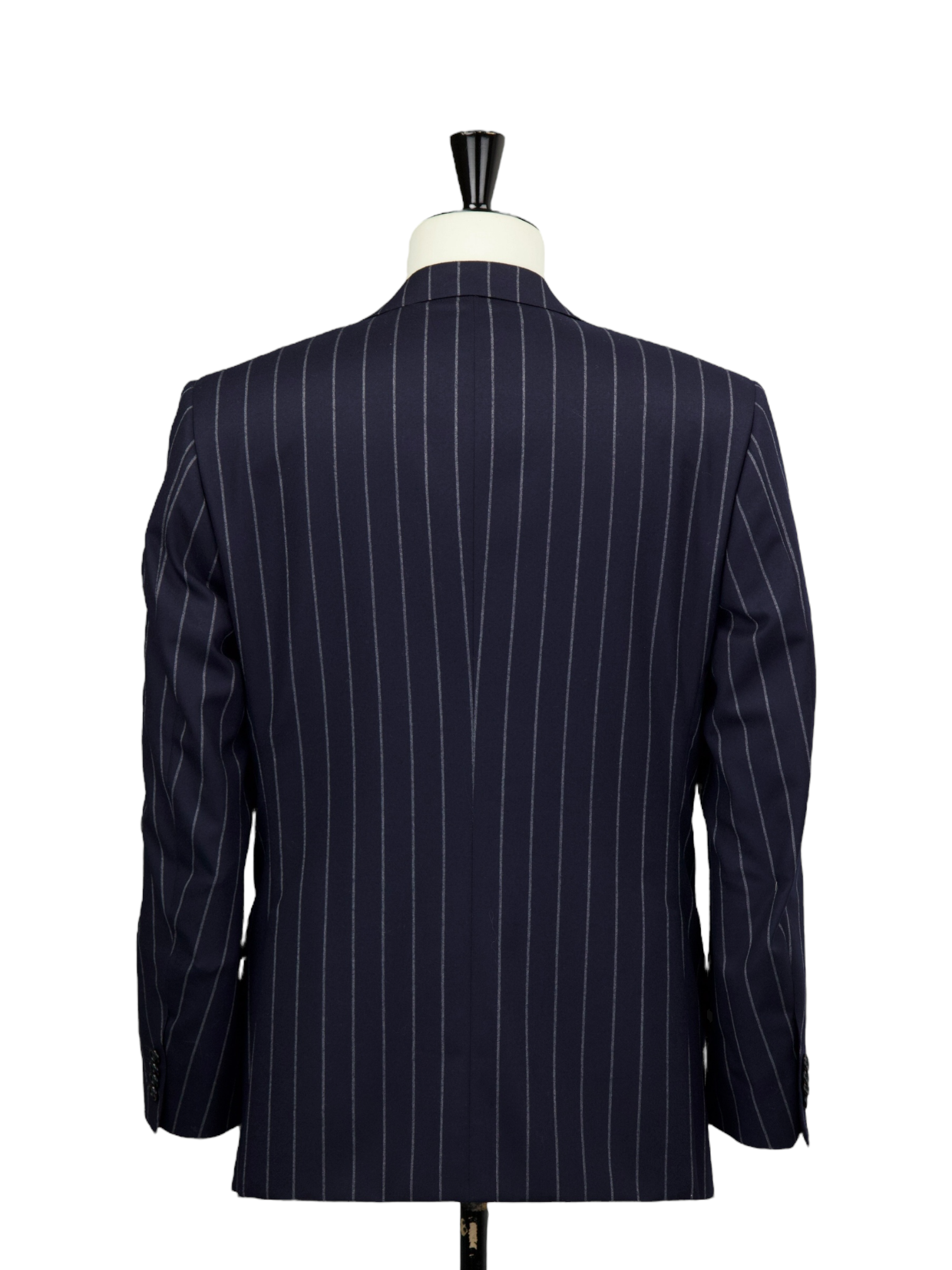 Corneliani Navy Super 120's Wool Flannel Chalkstripe Suit