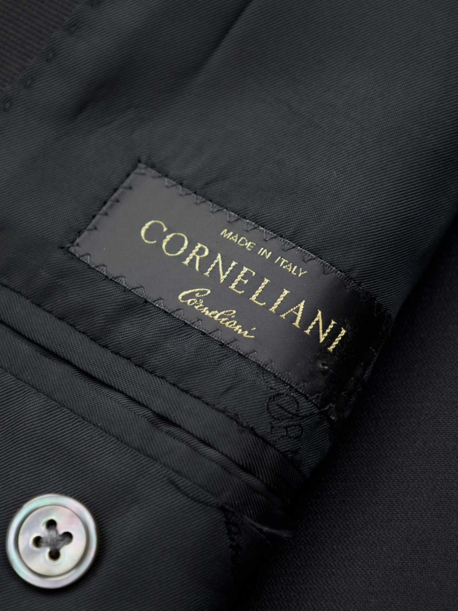 Corneliani Black Super 140's Tuxedo Jacket