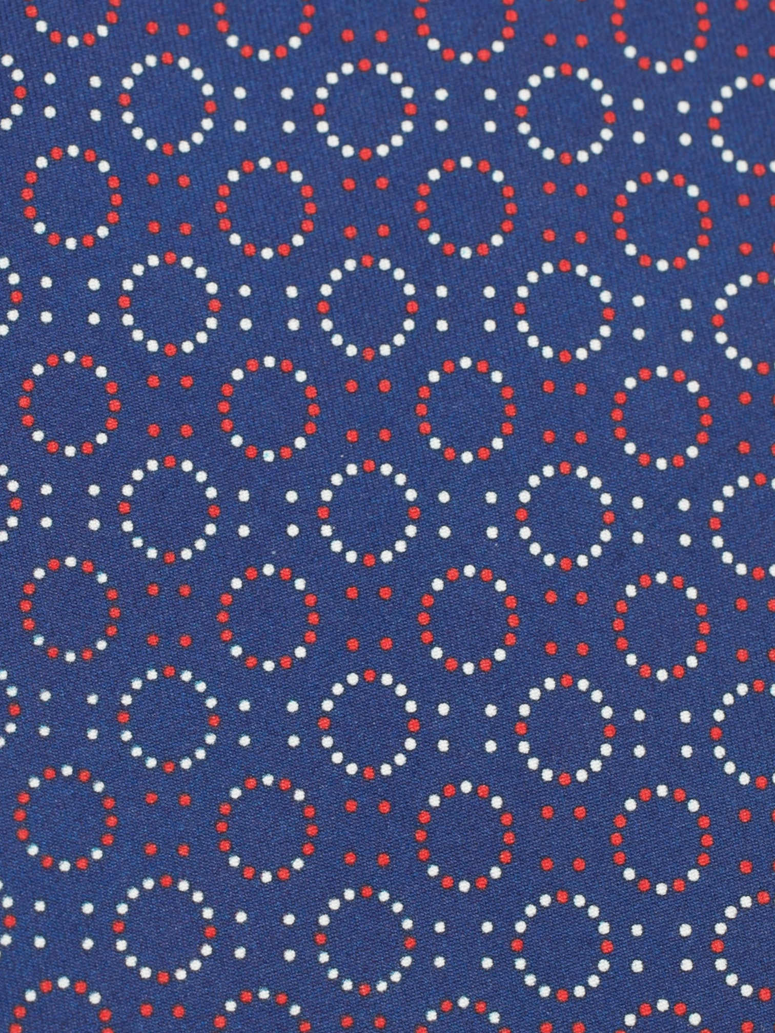 Cesare Attolini Blue & Red Silk Geometric Tie
